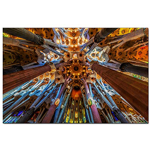 Spanien Sagrada Familia Barcelona Puzzle 1000 Teile Spiel Kunstwerk Reise Souvenir Holz von Umsufa
