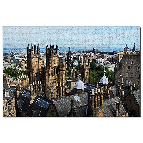 UK England Castle Edinburgh Schottland Puzzle 1000 Teile Spiel Kunstwerk Reise Souvenir Holz von Umsufa