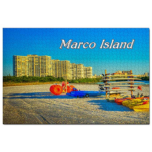 USA Amerika Marco Island Tigertail Strand Puzzle 1000 Teile Spiel Kunstwerk Reise Souvenir Holz von Umsufa