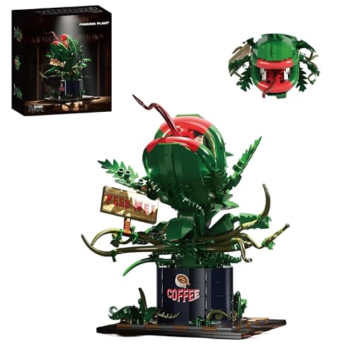 Audrey II Piranha Bausteinsets, 838 Teile Little Shop of Horrors Blumen Kannibale mit zu öffnendem Mund Bausteine, Pflanze Bausteinspielzeug, Kreative Geschenke für Kinder und Erwachsene Audrey II Piranha Bausteinsets, 838 Teile Little Shop of Horrors Blumen Kannibale mit zu öffnendem Mund Bausteine, Pflanze Bausteinspielzeug, Kreative Geschenke für Kinder und Erwachsene von Unativer