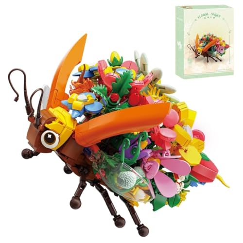 Insekt Blumen Seri Bausteine Set, 994 Teile Leuchtkäfer mit Blumen Bausatz, MOC Kreatives Bausteine, DIY Insektensammlung Kreatives Deko Tiere Spielzeug, Kreative Geschenke für Kinder und Erwachsene Insekt Blumen Seri Bausteine Set, 994 Teile Leuchtkäfer mit Blumen Bausatz, MOC Kreatives Bausteine, DIY Insektensammlung Kreatives Deko Tiere Spielzeug, Kreative Geschenke für Kinder und Erwachsene von Unativer