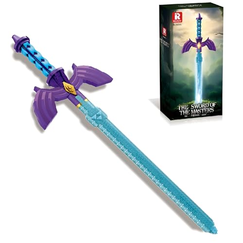 Meisterschwert Bausteine Modell Set, 820 Teile 820 Teile Link's Tengai Katana Bausteinset, Mittelalterliche Waffen Modellspielzeug für Erwachsene und Kinder, Cosplay Requisiten Dekoration (99014) von Unativer