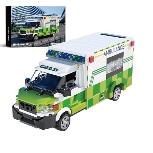 Technik Ambulanter Transport Bausteine Bausatz, 561 Teile Ambulanter Modellbausatz, STEM Fahrzeuge Modell Spielzeug, Ideas Geschenk für Erwachsene und Kinder (66040) von Unativer