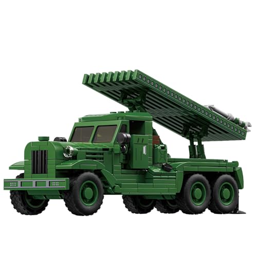 Technik Militärischer Transporter Bausteine Bausatz, 428 Teile WW2 Katjuscha Raketen Artillerie LKW Bausteinset, Gepanzertes Transportfahrzeug Modellbausatz, Geschenk für Erwachsene und Kinder (66060) Technik Militärischer Transporter Bausteine Bausatz, 428 Teile WW2 Katjuscha Raketen Artillerie LKW Bausteinset, Gepanzertes Transportfahrzeug Modellbausatz, Geschenk für Erwachsene und Kinder (66060) von Unativer