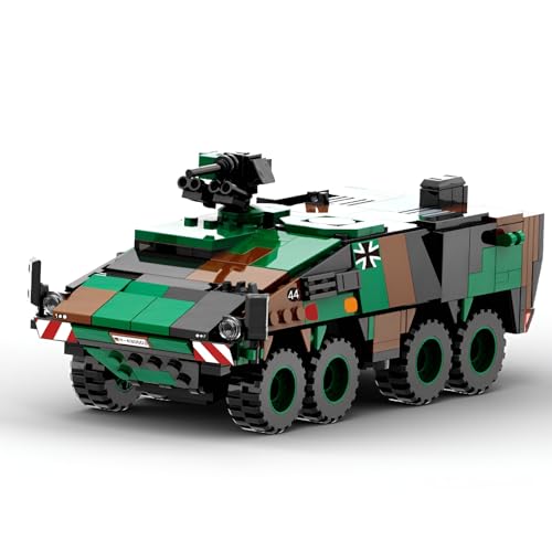 Technik Panzer Bausteine Set, 438 Teile Militär Boxer Armored Vehicle Panzer Konstruktionsspielzeug, Panzer Bausteine Modellbausatz für Kinder Erwachsene und Militärfans, Kompatibel mit Großen Marken Technik Panzer Bausteine Set, 438 Teile Militär Boxer Armored Vehicle Panzer Konstruktionsspielzeug, Panzer Bausteine Modellbausatz für Kinder Erwachsene und Militärfans, Kompatibel mit Großen Marken von Unativer