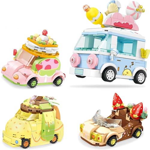 Unativer Dessert Auto Bausteine Bausatz für Kinder, Süße Auto & Truck Modelle, Mobile Donut-, Lutscher-, Pudding- & Matcha-Rollwagen Spielzeuge, Lustige Geschenke für Jungen & Mädchen ab 6 Jahren Unativer Dessert Auto Bausteine Bausatz für Kinder, Süße Auto & Truck Modelle, Mobile Donut-, Lutscher-, Pudding- & Matcha-Rollwagen Spielzeuge, Lustige Geschenke für Jungen & Mädchen ab 6 Jahren von Unativer