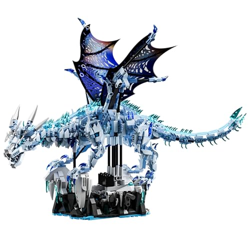 Unativer Fantastischer Frostdrache Bausteine Bausatz, 1646 Teile Eisdrache Modell Spielzeug mit Beweglichen Flügeln & Schwanz, Kreatives STEM Konstruktionsspielzeug für Kinder & Erwachsene ab 8 Jahren Unativer Fantastischer Frostdrache Bausteine Bausatz, 1646 Teile Eisdrache Modell Spielzeug mit Beweglichen Flügeln & Schwanz, Kreatives STEM Konstruktionsspielzeug für Kinder & Erwachsene ab 8 Jahren von Unativer