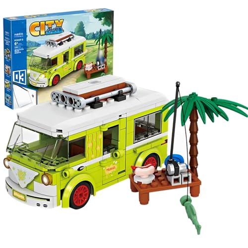 Unativer Frühlings Abenteuer Camping Auto Baustein Set, 234 Teile Offroad Explorer Truck Camper Vintage Reisewagen & Urlaubsfahrzeug Bausatz für Kinder Jugendliche & Erwachsene ab 6 Jahren Unativer Frühlings Abenteuer Camping Auto Baustein Set, 234 Teile Offroad Explorer Truck Camper Vintage Reisewagen & Urlaubsfahrzeug Bausatz für Kinder Jugendliche & Erwachsene ab 6 Jahren von Unativer