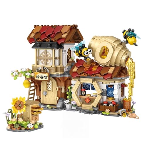 Unativer Honey Workshop Baustein-Set, Bienenwerkstatt Modellspielzeug für Mädchen 6-12 Jahre, 1242 Teile Architektur-Bausatz, Kreatives Geschenk für Kinder und Erwachsene Unativer Honey Workshop Baustein-Set, Bienenwerkstatt Modellspielzeug für Mädchen 6-12 Jahre, 1242 Teile Architektur-Bausatz, Kreatives Geschenk für Kinder und Erwachsene von Unativer