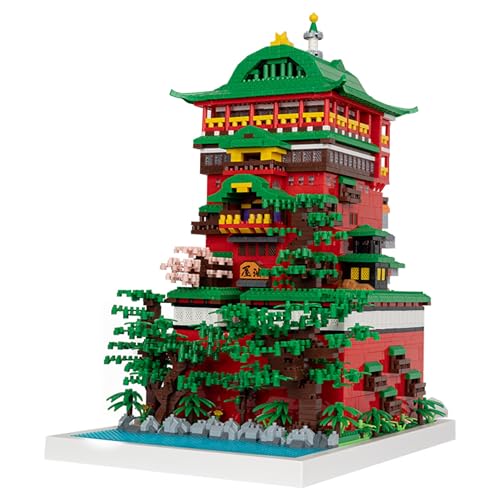 Unativer Japanisches Badehaus Bausteine Bausatz, 4208 Klemmbausteine Traditionelles Onsen Architektur Modell, Kreatives Anime-Themen Straßenbild Baukasten Geschenk für Kinder & Erwachsene ab 6 Jahren Unativer Japanisches Badehaus Bausteine Bausatz, 4208 Klemmbausteine Traditionelles Onsen Architektur Modell, Kreatives Anime-Themen Straßenbild Baukasten Geschenk für Kinder & Erwachsene ab 6 Jahren von Unativer