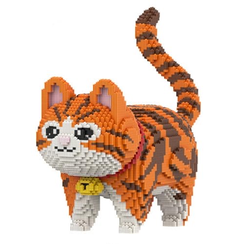 Unativer Katzen Bausteine Bausatz, MiniBausteinen Niedliches DIY-Tiermodell mit Glocke für Kinder und Erwachsene, in Weiß, Orange & Getigert, STEM-Lernspielzeug und Schreibtischdeko, 6665 Teile Unativer Katzen Bausteine Bausatz, MiniBausteinen Niedliches DIY-Tiermodell mit Glocke für Kinder und Erwachsene, in Weiß, Orange & Getigert, STEM-Lernspielzeug und Schreibtischdeko, 6665 Teile von Unativer