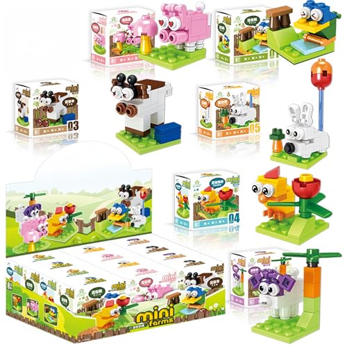 Unativer Mini Bauernhof Bausteine Bausatz, 146 Teile 6er Pack Tiermodell Spielzeug, Partygeschenke Klassenzimmerpreise, Mitgebsel für Kindergeburtstag, Weihnachten & Valentinstag Unativer Mini Bauernhof Bausteine Bausatz, 146 Teile 6er Pack Tiermodell Spielzeug, Partygeschenke Klassenzimmerpreise, Mitgebsel für Kindergeburtstag, Weihnachten & Valentinstag von Unativer