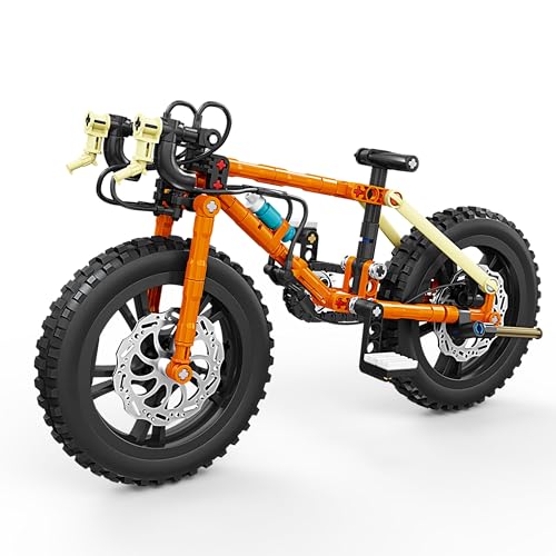 Unativer Mountainbike Bausteine Bausatz, 174 Teile Technik Off-Road MTB Modell Spielzeug, Kreatives STEM Konstruktionsspielzeug für Kinder und Erwachsene ab 6 Jahren von Unativer