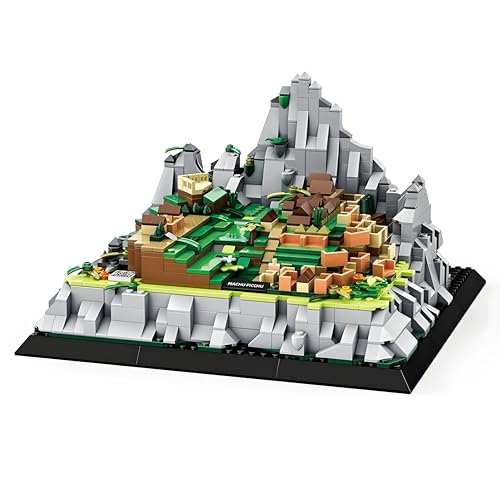 Unativer Peruanisches Cusco Machu Picchu Bausteine Bausatz, 1039 Teile Bekanntes Historisches Wahrzeichen Architektur Modellspielzeug,kreatives Bauset für Kinder & Erwachsene ab 6 Jahren von Unativer