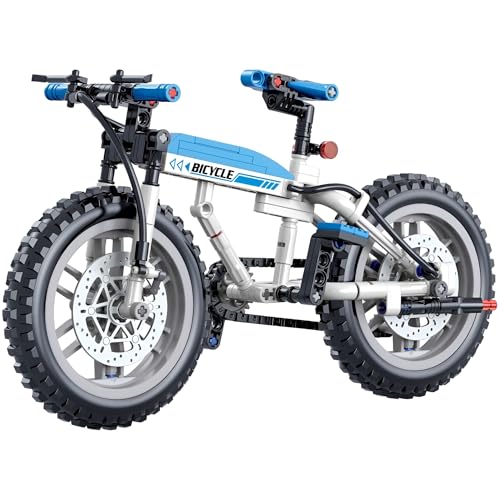 Unativer Technik Fahrrad Bausteine Set, 228 Teile Cool Design Bike Modell Bausatz, Home Office Display Dekoration, Superbike Spielzeug Geschenk für Kinder und Erwachsene (D) von Unativer