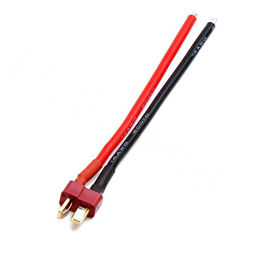 ikarex-shop 1 x T Plug Stecker mit Silikon Kabel 10cm 14AWG RC Verbindung 100mm Akku Lipo ikarex-shop 1 x T Plug Stecker mit Silikon Kabel 10cm 14AWG RC Verbindung 100mm Akku Lipo von ikarex-shop