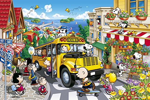 1000 piece jigsaw puzzle PEANUTS happy school bus (50x75cm) by Epoch von EPOCH