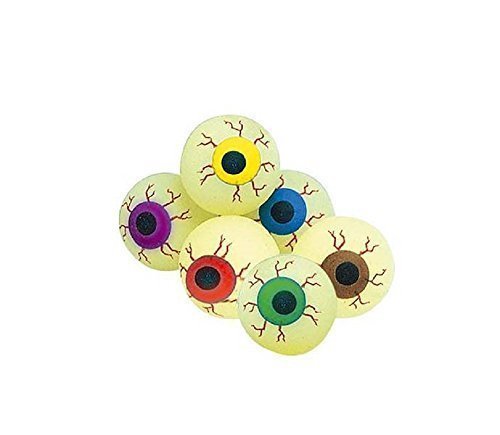 Unbekannt 12 Flummy Augen in 6 verschiedenen Farben mit Leuchteffekt, 35 mm Durchmesser, geeignet als Mitgebsel, für Erwachsene ab 36 Jahren Unbekannt 12 Flummy Augen in 6 verschiedenen Farben mit Leuchteffekt, 35 mm Durchmesser, geeignet als Mitgebsel, für Erwachsene ab 36 Jahren von Unbekannt