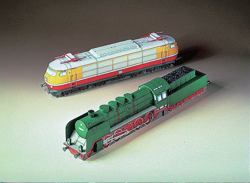 Aue-Verlag 44 x 6 x 9 cm Lokomotiven Modellbausatz (2-teilig) von Aue-Verlag