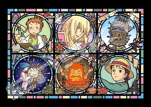 208-piece jigsaw puzzle Howl's Moving Castle Magic Castle news Art Crystal Jigsaw (18.2x25.7cm) von ENSKY