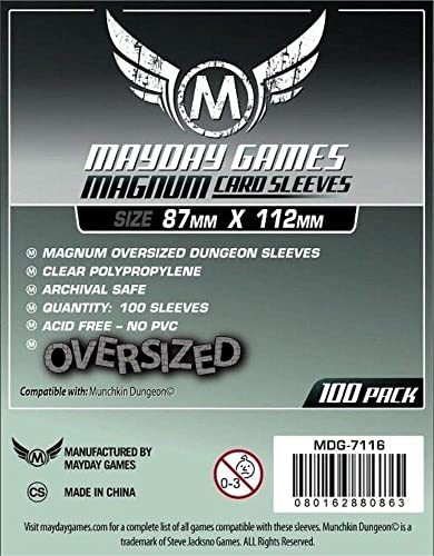 Unbekannt Oversized Dungeon Sleeves(87x112mm)-50 Premium von Mayday Games