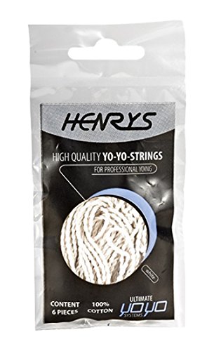 Henrys A01002-S01 - Yo-Yo Ersatzschnüre 6 Stück, weiß von Aurich