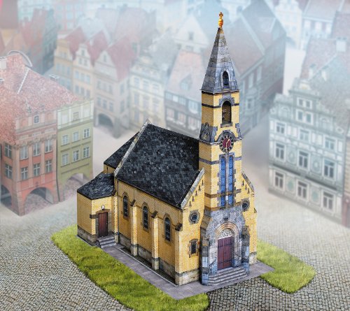 Aue-Verlag „Pfersbach Old Town Church“ Kirchen-Modellbausatz, 25 x 13 x 26 cm von Aue-Verlag