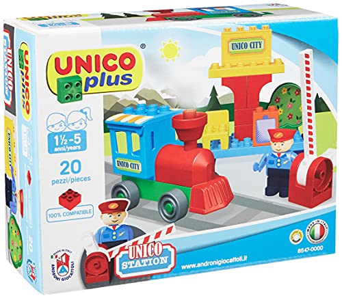Unico BAU City-Zug Kleinbahnhof - 0-14 Jahre - 20 Stück 8547 von Unico