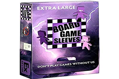Arcane Tinman ART10427 Board Game Sleeves: Extra Large (Non-Glare) 65x100mm Card, Clear von Arcane Tinmen