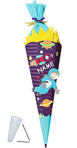 alles-meine.de GmbH BASTELSET Schultüte - Weltraum - 85 cm - incl. Namen - mit/ohne Kunststoff Spitze - Zuckertüte zum selber Basteln - 6 eckig Jungen Rakete Planeten Erde .. alles-meine.de GmbH BASTELSET Schultüte - Weltraum - 85 cm - incl. Namen - mit/ohne Kunststoff Spitze - Zuckertüte zum selber Basteln - 6 eckig Jungen Rakete Planeten Erde .. von alles-meine.de GmbH
