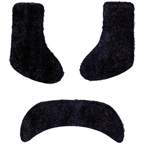 Spassprofi Bart und Koteletten schwarz für 70er 80er Jahre Kostüm oder Alltag Kotelette Schnurrbart Accessoire Schnauzbart Spassprofi Bart und Koteletten schwarz für 70er 80er Jahre Kostüm oder Alltag Kotelette Schnurrbart Accessoire Schnauzbart von Spassprofi