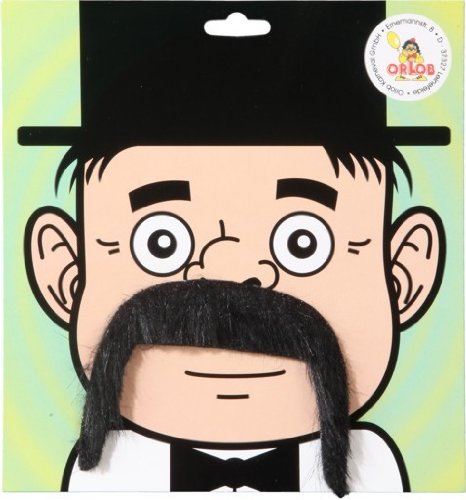 Bart: Schnauzer, lang hängend, Gentlemanbart, schwarz von Unbekannt
