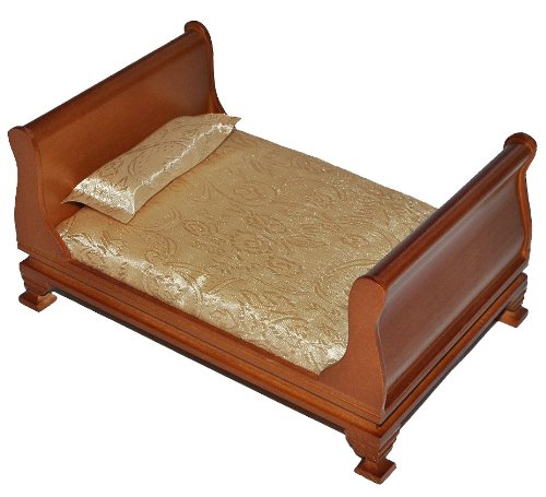 alles-meine.de GmbH Bett/Ehebett aus dunklem Holz - Maßstab 1:12 - Puppenbett Puppe für die Puppenstube Miniatur Puppenhaus - Puppenbett Holzbett Nostalgie alles-meine.de GmbH Bett/Ehebett aus dunklem Holz - Maßstab 1:12 - Puppenbett Puppe für die Puppenstube Miniatur Puppenhaus - Puppenbett Holzbett Nostalgie von alles-meine.de GmbH