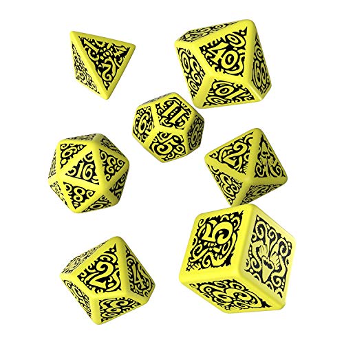 Q-Workshop CTS58 - Call of Cthulhu: The Outer Gods Hastur Dice Set (7), Gelb von Q Workshop