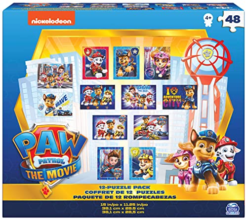 PAW Patrol: Der Kinofilm – 12-Puzzle Pack, Box mit 12 Puzzles zum PAW Patrol Kinofilm von PAW PATROL