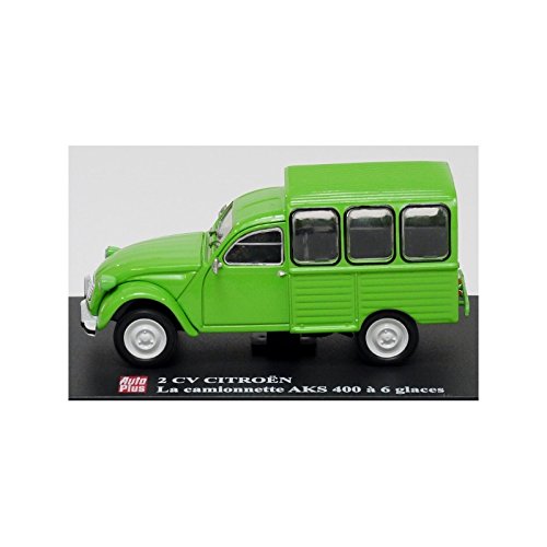 Citroen 2CV Kollektion Kastenwagen AKS 400 mit 6 Eis, Miniatur 1/43 von Hachette