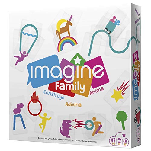Asmodee Cocktail Games – Imagine Family – Brettspiel in Spanisch, Farbe (CGIMFA01) von Asmodee