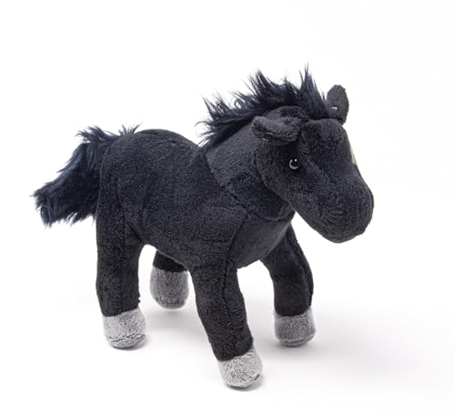 Cornelissen - 1017210 - Pferd, schwarz, Plüsch, Stofftier, 19cm, Waschbar bis 30 Grad von Unbekannt