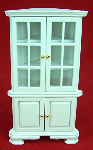 Creal 27551 Eckschrank Vitrine weiß Holz 1:12 für Puppenhaus Creal 27551 Eckschrank Vitrine weiß Holz 1:12 für Puppenhaus von Unbekannt