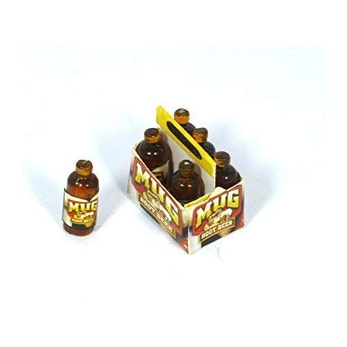 Creal 73907 Bier Flaschen, Sixpack (6 Stück) 1:12 für Puppenhaus von Creal