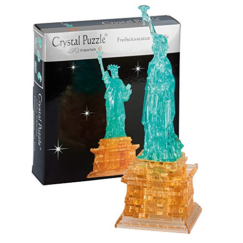 Crystal Puzzle | 3D Freiheitsstatue | Transparentes Design | 78 Teile | Bausatz für Kinder und Erwachsene | HCM Kinzel von HCM Kinzel