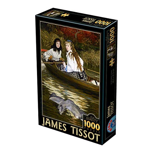 D-TOYS 72771 Puzzle 1000 James Tissot On The Thames, a Heron von D-Toys
