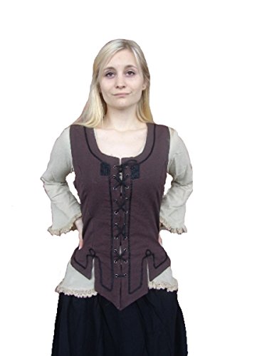 Dark Dreams Gothic Mittelalter LARP Mieder Maureen, Größe:XL, Farbe:Dunkelbraun Dark Dreams Gothic Mittelalter LARP Mieder Maureen, Größe:XL, Farbe:Dunkelbraun von Unbekannt