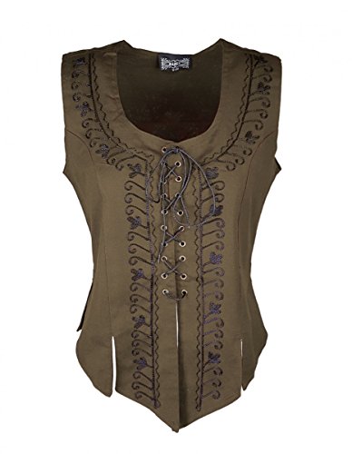 Dark Dreams Gothic Mittelalter LARP Schnürmieder Mieder Godiva, Farbe:braun, Größe:S/M Dark Dreams Gothic Mittelalter LARP Schnürmieder Mieder Godiva, Farbe:braun, Größe:S/M von Unbekannt
