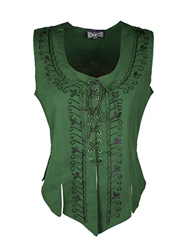 Dark Dreams Gothic Mittelalter LARP Schnürmieder Mieder Godiva, Größe:L/XL, Farbe:grün Dark Dreams Gothic Mittelalter LARP Schnürmieder Mieder Godiva, Größe:L/XL, Farbe:grün von Unbekannt