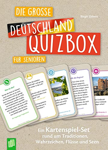 Die große Deutschland-Quizbox für Senioren: EIN Kartenspiel-Set rund um Traditionen, Wahrzeichen, Flüsse und Seen von Unbekannt