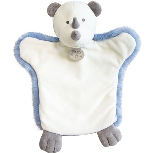 Doudou et Compagnie DC3615 Handpuppe mit Strasssteinen, 25 cm, Blau von Doudou et Compagnie