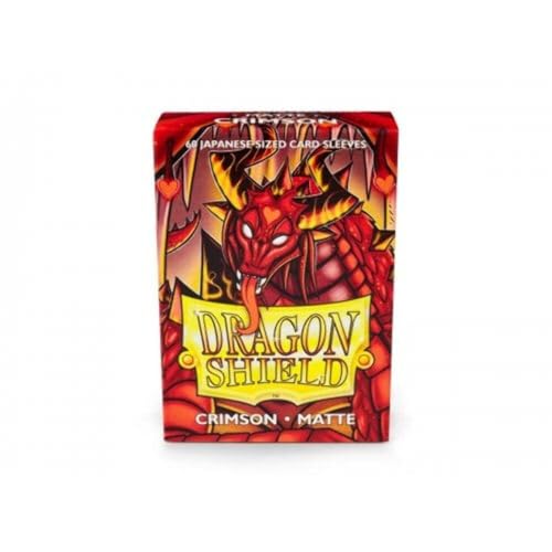 Dragon Shield ART11121 Matte Japanese Size Sleeves 60pk-Crimson, Multicoloured von Arcane Tinmen