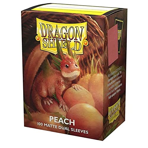 Dragon Shield Standard Matte Dual Sleeves - Peach Piip (100 Sleeves) von Arcane Tinmen