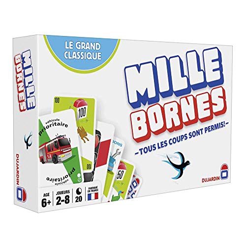 Dujardin Mille Bornes Le Grand Classique – Gesellschaftsspiel – Kartenspiel – Erreichen Sie zuerst die 1000 Endpunkte – Zum Spielen mit Familie oder Freunden – 2 bis 8 Spieler – ab 6 Jahren Dujardin Mille Bornes Le Grand Classique – Gesellschaftsspiel – Kartenspiel – Erreichen Sie zuerst die 1000 Endpunkte – Zum Spielen mit Familie oder Freunden – 2 bis 8 Spieler – ab 6 Jahren von Dujardin